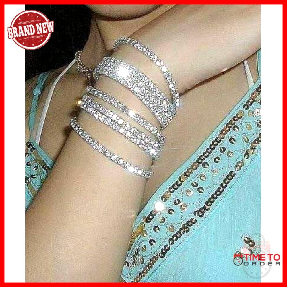 Sparkle Rhinestone Stackable Stretch Bracelets El… - image 6